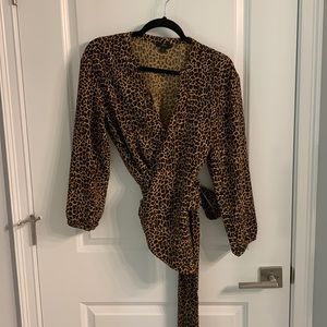 JCrew wrap around top